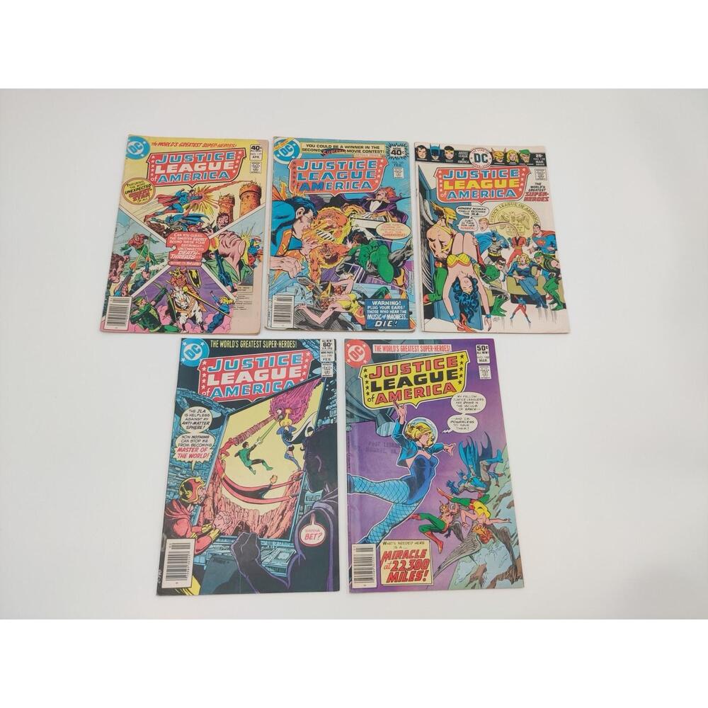 Justice‎ League of America Lot of 5 #128 163 177 188 199 DC Comics